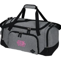 Graphite 21-inch Weekender Duffel - Embroidered