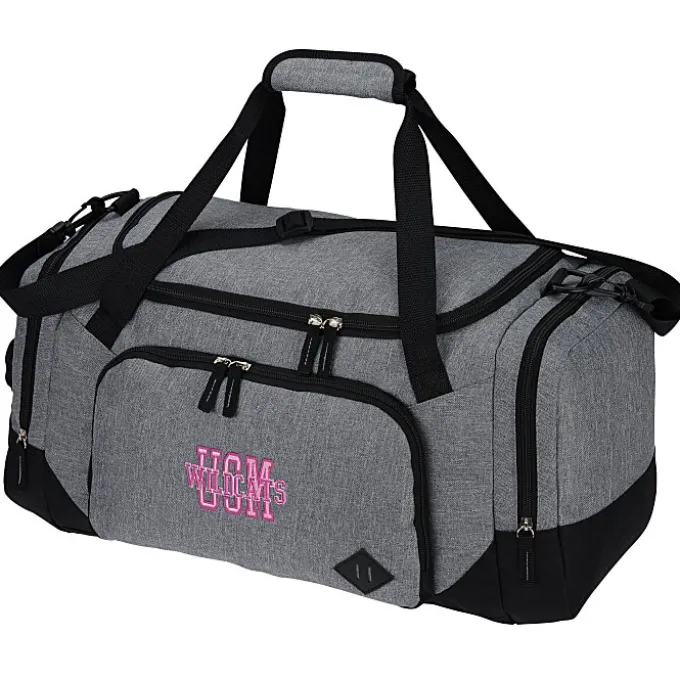 Graphite 21-inch Weekender Duffel - Embroidered