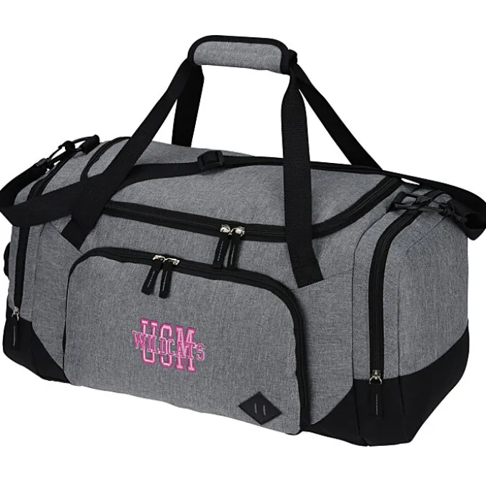 Graphite 21-inch Weekender Duffel - Embroidered