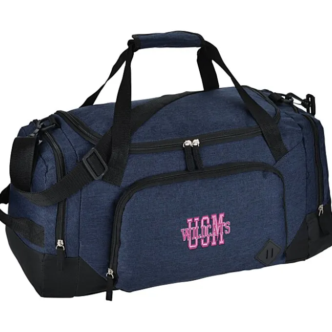 Graphite 21-inch Weekender Duffel - Embroidered