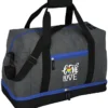 Gray Line Duffel Bag
