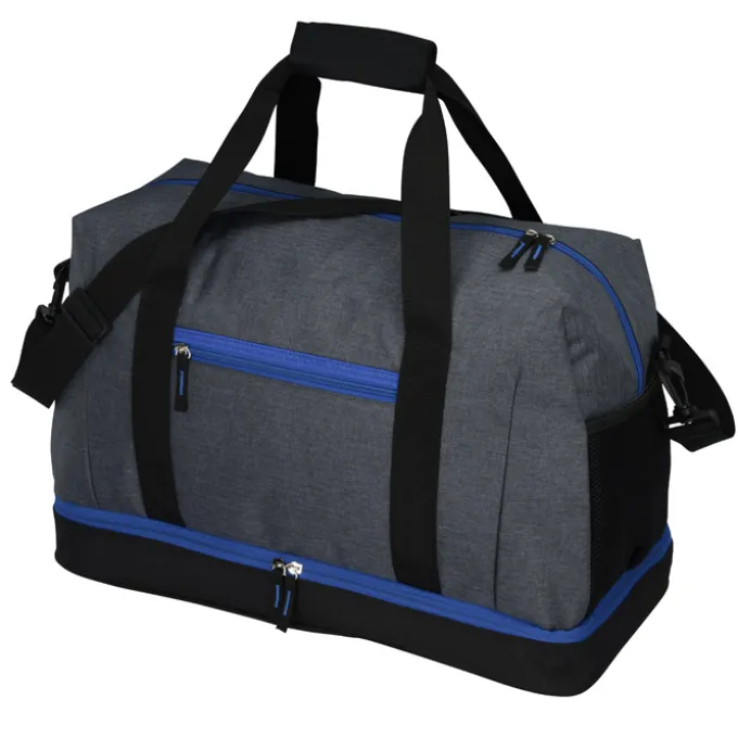 Gray Line Duffel Bag