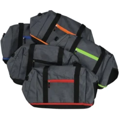 Gray Line Duffel Bag