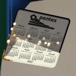 Greeting Card with Magnetic Calendar - Champagne