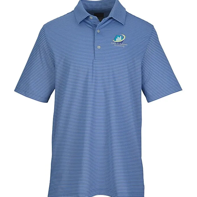 Greg Norman Freedom Micro Pique Stripe Polo