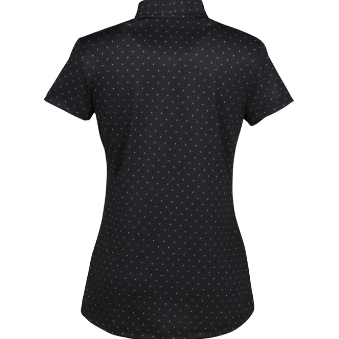 Greg Norman Micro Pique Spinner Print Polo - Ladies'