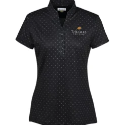 Greg Norman Micro Pique Spinner Print Polo - Ladies'