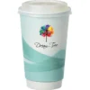 Groovy Full Color Insulated Paper Cup with Lid- 16 oz.