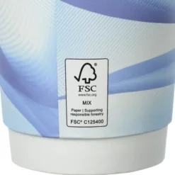 Groovy Full Color Insulated Paper Cup with Lid- 16 oz.