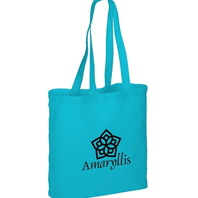 Gusseted Cotton Sheeting Tote - Color - 24 hr