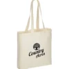 Gusseted Cotton Sheeting Tote - Natural - 24 hr