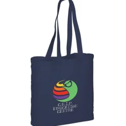 Gusseted Cotton Sheeting Tote - Color- Full Color