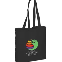 Gusseted Cotton Sheeting Tote - Color- Full Color