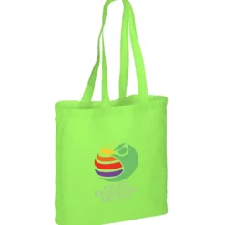 Gusseted Cotton Sheeting Tote - Color- Full Color