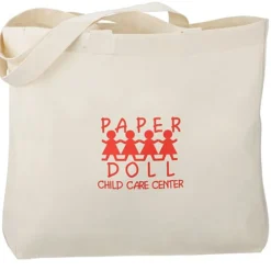 Gusseted Organic Cotton Sheeting Tote