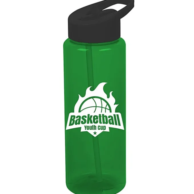 Guzzler Sport Bottle with Flip Straw Lid - 32 oz