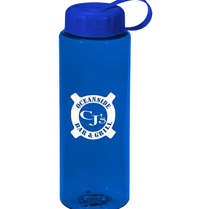 Guzzler Sport Bottle with Tethered Lid - 32 oz