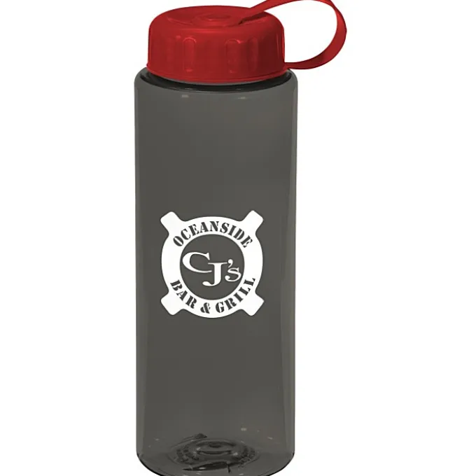 Guzzler Sport Bottle with Tethered Lid - 32 oz