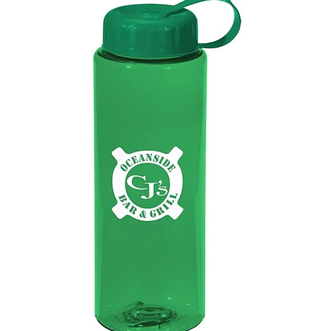Guzzler Sport Bottle with Tethered Lid - 32 oz