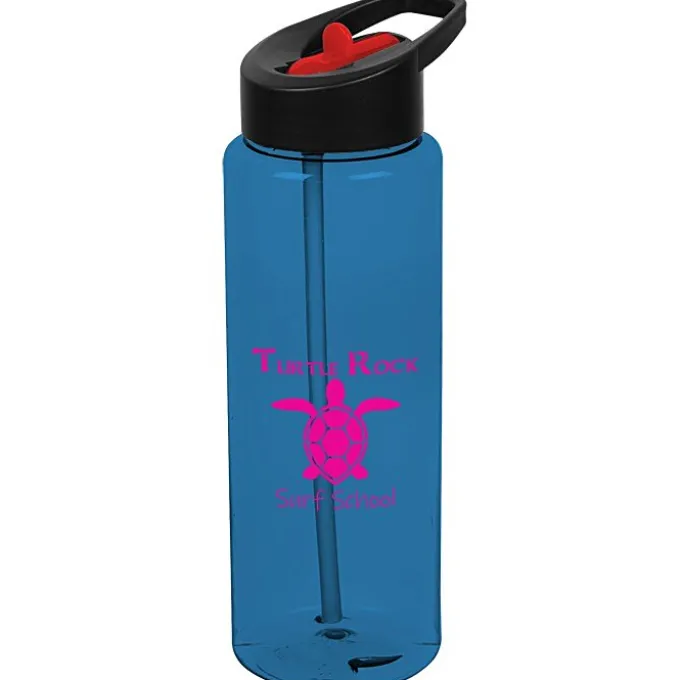 Guzzler Sport Bottle with Two-Tone Flip Straw Lid - 32 oz