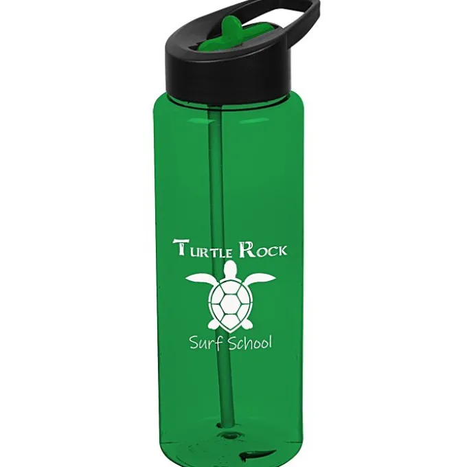 Guzzler Sport Bottle with Two-Tone Flip Straw Lid - 32 oz
