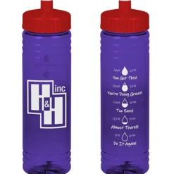 Halcyon Water Bottle with Droplet Graphics - 24 oz