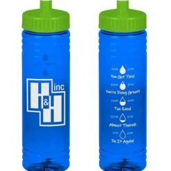 Halcyon Water Bottle with Droplet Graphics - 24 oz