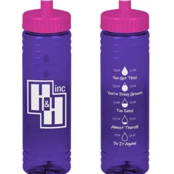 Halcyon Water Bottle with Droplet Graphics - 24 oz