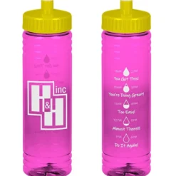 Halcyon Water Bottle with Droplet Graphics - 24 oz