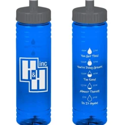 Halcyon Water Bottle with Droplet Graphics - 24 oz