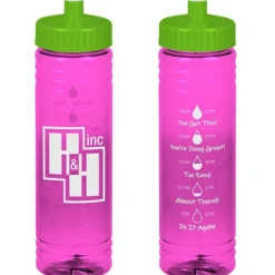 Halcyon Water Bottle with Droplet Graphics - 24 oz