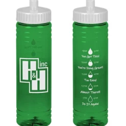 Halcyon Water Bottle with Droplet Graphics - 24 oz