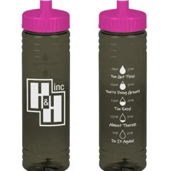 Halcyon Water Bottle with Droplet Graphics - 24 oz