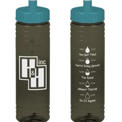 Halcyon Water Bottle with Droplet Graphics - 24 oz