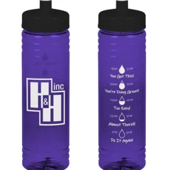 Halcyon Water Bottle with Droplet Graphics - 24 oz