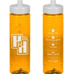 Halcyon Water Bottle with Droplet Graphics - 24 oz