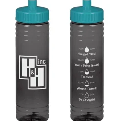 Halcyon Water Bottle with Droplet Graphics - 24 oz