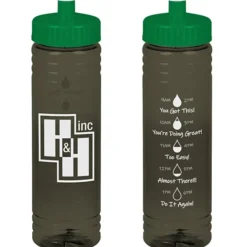 Halcyon Water Bottle with Droplet Graphics - 24 oz