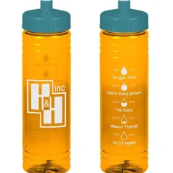 Halcyon Water Bottle with Droplet Graphics - 24 oz