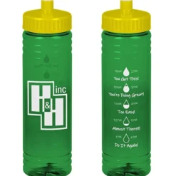 Halcyon Water Bottle with Droplet Graphics - 24 oz