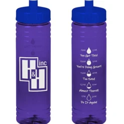 Halcyon Water Bottle with Droplet Graphics - 24 oz