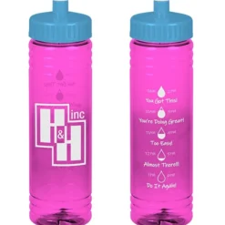 Halcyon Water Bottle with Droplet Graphics - 24 oz