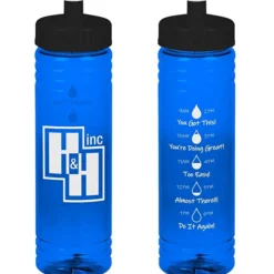 Halcyon Water Bottle with Droplet Graphics - 24 oz