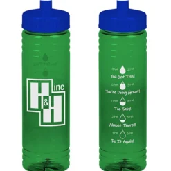 Halcyon Water Bottle with Droplet Graphics - 24 oz
