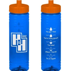 Halcyon Water Bottle with Droplet Graphics - 24 oz