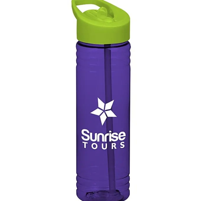 Halcyon Water Bottle with Flip Straw Lid - 24 oz