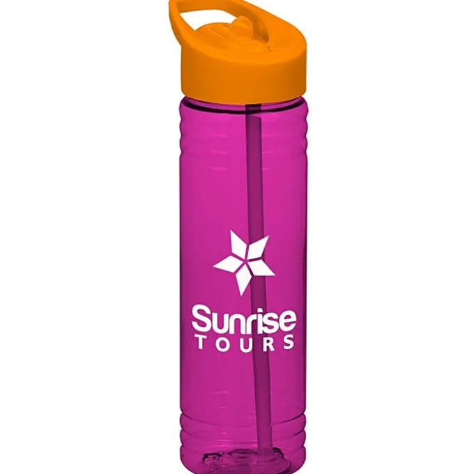 Halcyon Water Bottle with Flip Straw Lid - 24 oz