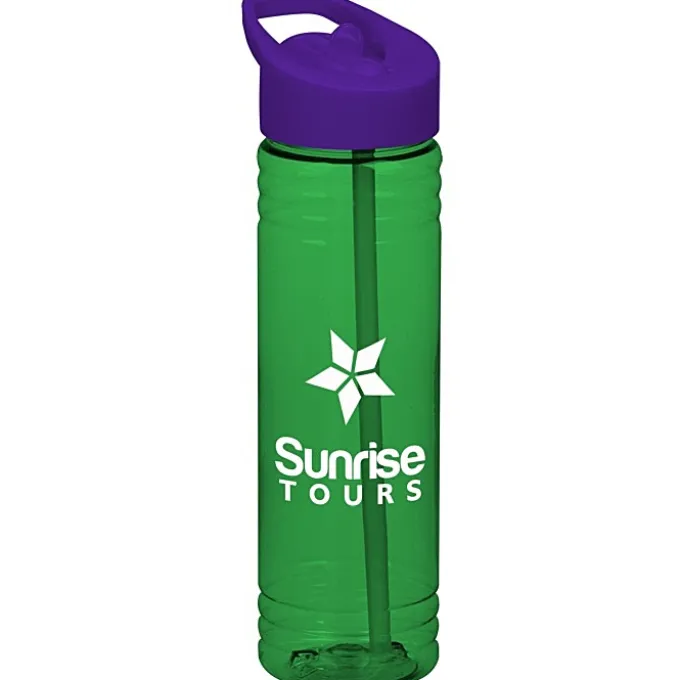 Halcyon Water Bottle with Flip Straw Lid - 24 oz