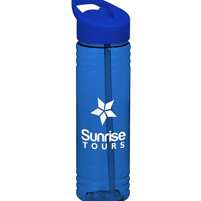 Halcyon Water Bottle with Flip Straw Lid - 24 oz