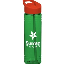 Halcyon Water Bottle with Flip Straw Lid - 24 oz